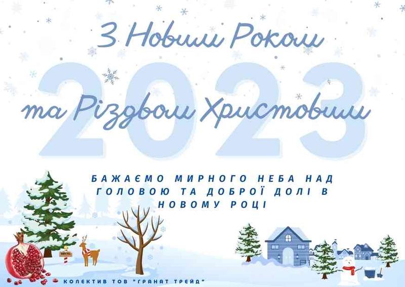 З Різдвом і Новим роком!